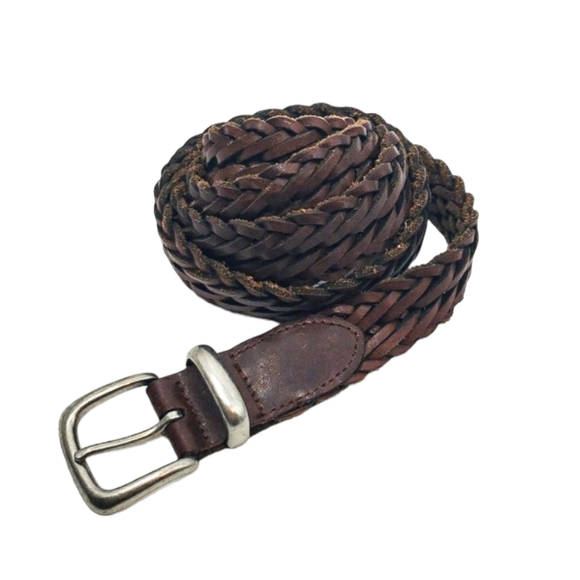 Vintage Accessories - Vintage Genuine Leather Brown Belt